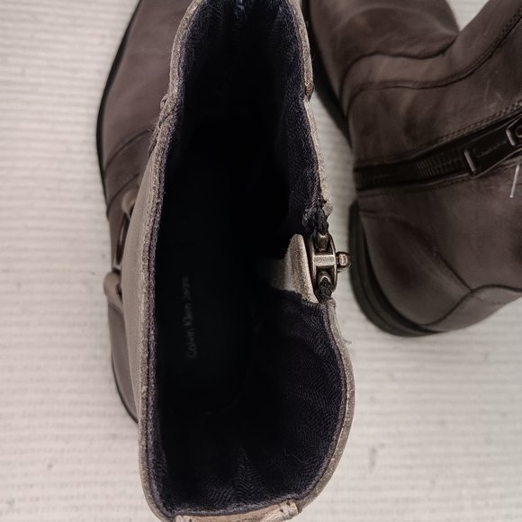 Calvin Klein men's  * GRAY *boots size 44/ US 11 - Picture 5 of 16